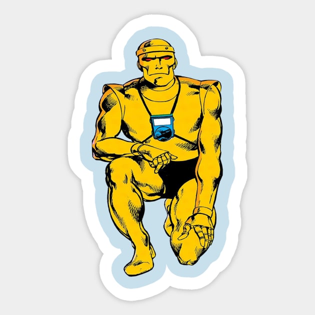 Robot Man Classic Sticker by pberry